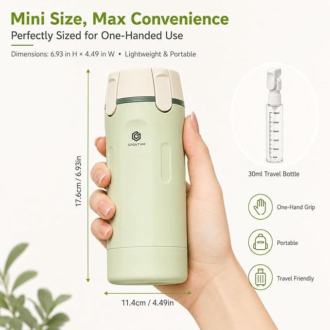 4 in 1 Travel Dispenser Bottle Four One Items Toiletry Containers Shampoo for Toiletries 4in -1 Soap 4-in-1 Leak Proof Rotatable Setpump Creams Sized TSA Refillable Lotion Cosmetic to Fill (White) - Image 3