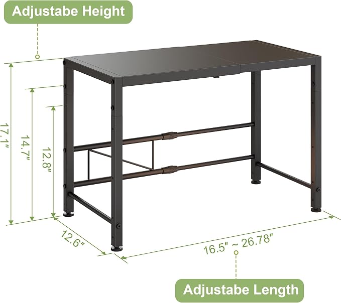 Expandable-Metal-Storage-Shelves-For-Pantry Kitchen Garage, 120lbs Heavy Duty Shelving Units For Small Appliance For Countertop Cabinets, Adjustable Shelf Organizer Riser Rack For Closet Warehouse - Image 6