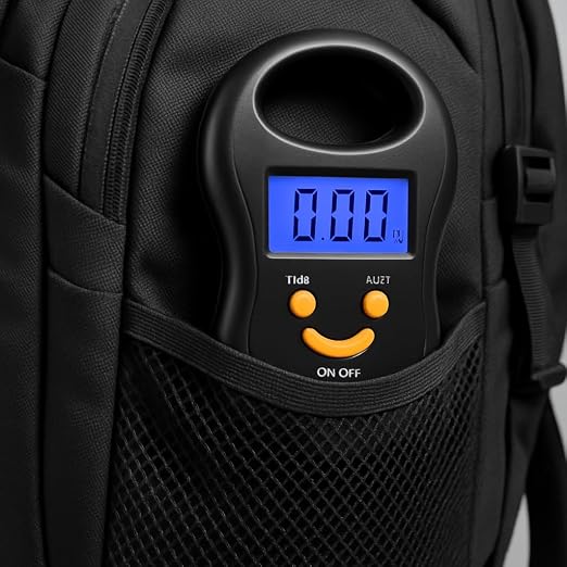 SmileScale Oversized Digital Luggage Scale – Large Backlit Display, 110lb/50kg Capacity – Heavy-Duty Travel Baggage Weight Checker with Big Grip for Suitcases, Parcels, and More - Image 3