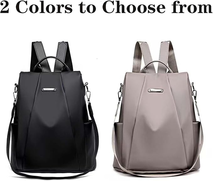 Women Backpacks Anti-Theft Ladies Backpack Purse, Women's Fashion Backpack Shoulder Bag with Replaceable Strap (Casual, Black) - Image 7