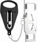 Portable Door Lock for Travel – Hotel Door Locks for Travelers Security – Door Safety Lock from Inside for Home & Apartment – Travel Locks for Hotel Rooms – (Black) by PocketLock
