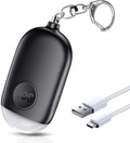 Safesound Personal Alarm Siren Song 1-Pack - 130dB Self Defense Alarm Keychain with Emergency LED Flashlight - Security Personal Protection Devices for Women Girls Kids and Elderly （Black） by Kimfly