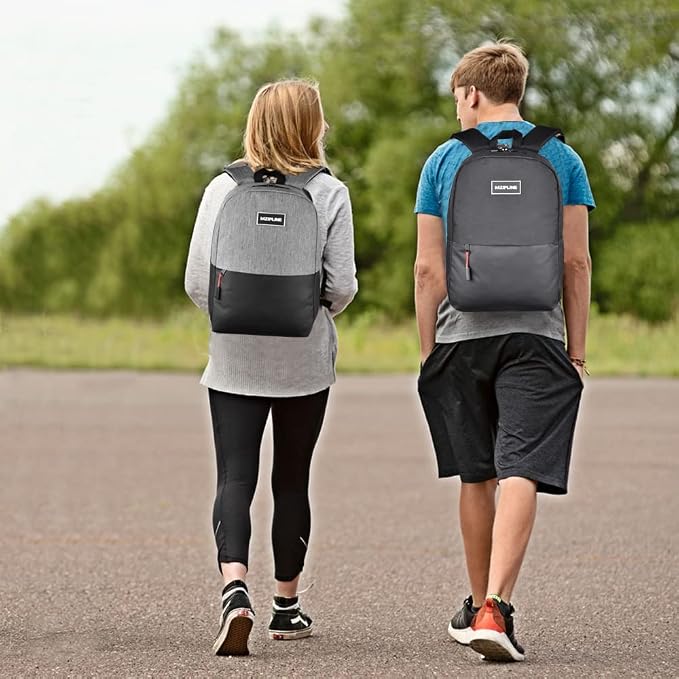 Backpack Bag- Classics Casual Travel Daypack Travel bags for for Men & Women Work (Black/Grey) - Image 6