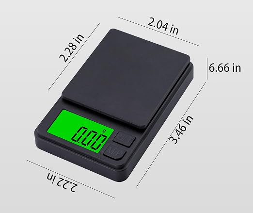 Digital Pocket Scale 1000g x 0.01g Weigh Gram Scale, Mini Scale, Digital Grams Scale, Food Scale, Jewelry Scale, Kitchen Scale with Backlit LCD, 7 Units Tare, Battery Included, Black - Image 8