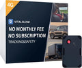 GPS Tracker for Vehicles, No Monthly Fee, No Subscription, Real-Time Location, Long Battery Life, Hidden Magnetic Tracking Device for Cars, Trip History, GeoFence, Driving Alerts, Global Coverage by VITALGLOW