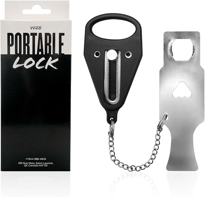 VViViD Portable Door Lock for Extra Protection and Privacy in Hotels, Motels, Apartment and Home, Perfect for Traveling by VVIVIDVINYL