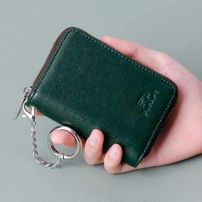 FurArt Zipper Wallet Women RFID Credit Card Holder keychain Wallet | ID Window RFID Blocking Compact Small business 15/16 slots - Image 4