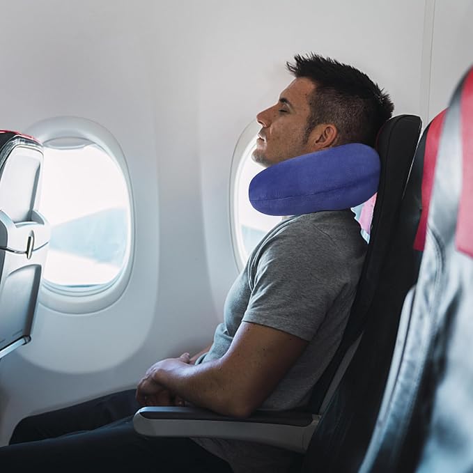 Travel Pillow Neck Pillow for Airplanes Memory Foam Neck Pillow for Traveling, Car, Home, Flight Portable Pillow for Sleeping Provide Head Neck Support Rest - Image 7