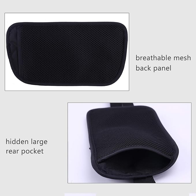 Money Belt for Travel, Slim RFID Blocking Women and Men hidden Travel Pouch Under Clothes, Passport Holder Protect Cash, Documents, Credit Card, Black, Bonus 2 RFID Sleeves - Image 5
