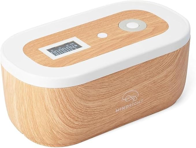 Mindsight Timed Lock Box | Unplug from Phones, Video Games, Social Media, Snacks & Cravings | 3 Modes based on Willpower | Easy to Use | Out of Sight ~ Out of Mind | Boost Your Mental Wellness by Mindsight