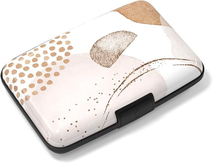 Rimilak Aluminuml Credit Card Holder,Modern Art | Mini Credit Card Wallet RFID Blocking Slim Metal Hard Case for Women Men by Rimilak