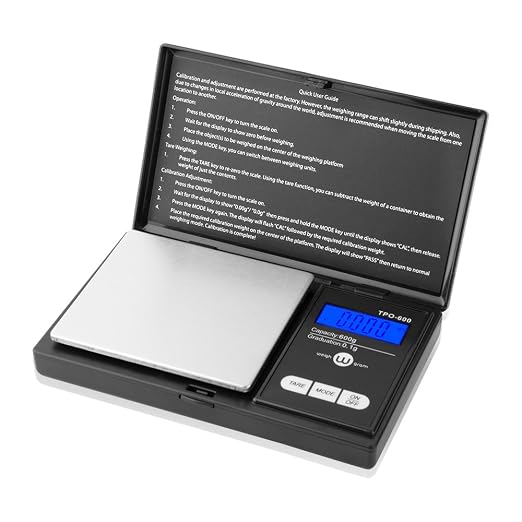 Digital Pocket Gram Scale 600g x 0.1g High Precision | Mini Grams Scale Weighs Kitchen Small Food, Coffee, Jewelry, Ounces, Grains, LCD Display, 304 Stainless Steel, Tare Function by Weigh+Gram