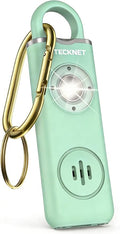 TECKNET Rechargeable Personal Safety Alarm for Women, 130dB Self Defense Keychain Alarm with SOS Strobe Light, Low Battery Notice, Personal Alarm Loud Siren Safety Keychain for Girls Kids Elderly by Tecknet