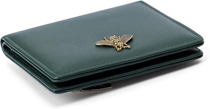 Small Women Wallet RFID Blocking Bifold Pocket Wallet Slim Compact Ladies Purse Mini Wallets For Women (Dark Green) - Image 4