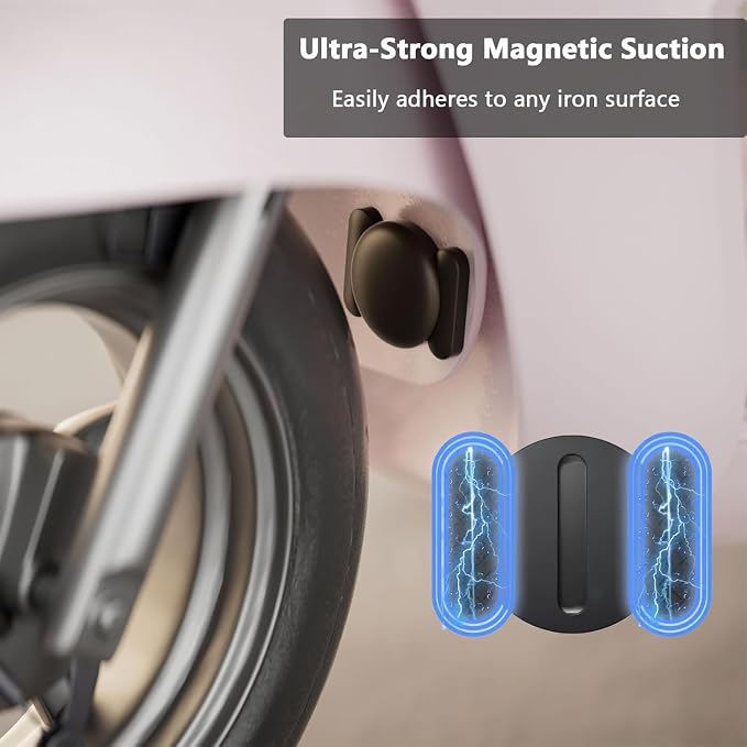 1PCS GPS Tracker for Vehicles,Car Tracker Work with Apple Find My(iOS Only),No Subscription Global Coverage Hidden Car Locator with Magnetic Case (Black) - Image 4