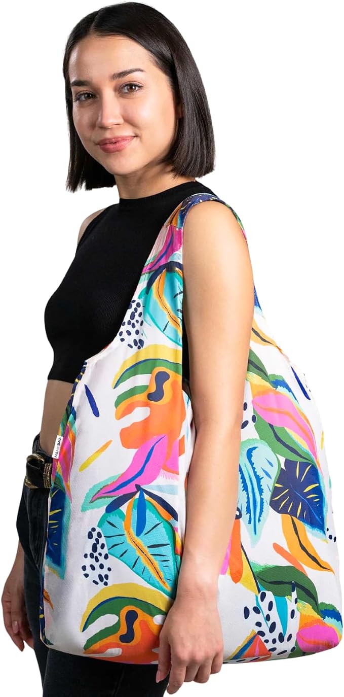 Nanobag XL 25L Tote Foldable Packable Reusable Grocery Shopping Bag | 1.05 oz Premium Portable Collapsible Extra Large Pocket-Sized for Everyday Use, Beach & Travel - Image 2