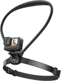 Neck Mount for GoPro, Insta360, DJI Action Cameras - Adjustable Chest Strap & Air Cushion Comfort | 2026 Upgraded 2.0 Holder by USAMS