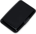 Mayski Credit Card Holder for Women RFID Blocking Wallet, Black | Card Wallets for Women Small Mini Business Metal Accordion Aluminum Alloy Hard Case for Men by SLIMELEGANCEPERSONIFIED