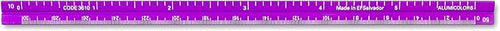 Alumicolor 3610-3 Aluminum Combination Pocket Scale, 6IN, Purple - Image 2