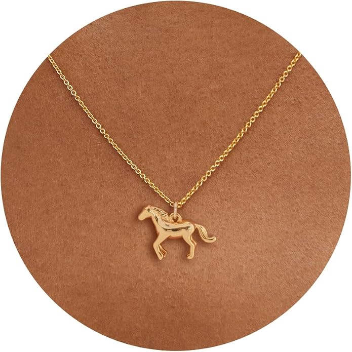 Gold Necklace for Women, Dainty Charm Pendant Necklace Jewelry Gift | 14K Gold Plated, Cute, Delicate, Adults, Non Tarnish, Hypoallergenic, Accessories by GUOKEJEWELRY