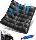 Sondur Travel Cushion, Portable Airplane Seat Cushion for Long Flights 3D Air Cel Inflatable Seat Cushion for Air Travel with Air Pump for Car,Office,Stadium,Ergonomic Comfort Support,Heavy Duty by Unknown