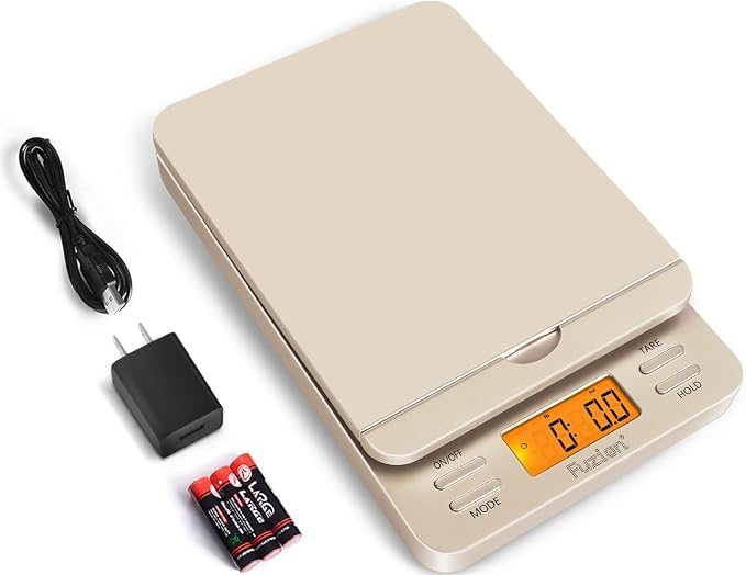 Fuzion Shipping Scale, 86 lb/0.1oz Digital Postal Scale for Packages | Hold & Tare, Package Scale, Mail Scale, Shipping Scale for Small Business, Parcel, LCD Display, Battery & AC Adapter Included by Fuzion%C2%AE