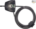 Master Lock Black Python Bike Lock with Key, Adjustable Metal Cable_Lock has a Weather Resistant Vinyl Coating for Outdoor Equipment, Bicycles, 6 Feet Long, 8417D (Pack of 6) by Unknown