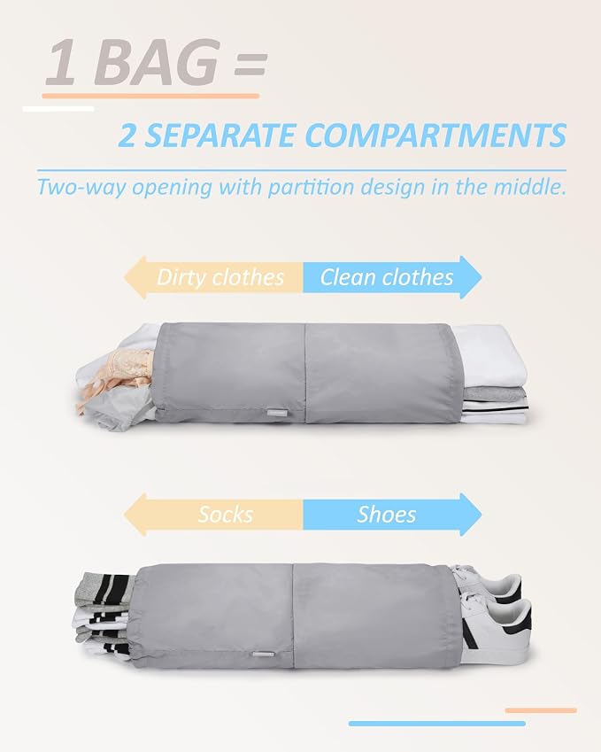 BAGSMART Compression Packing Cubes for Travel Essentials | 14 Set /6 Set /4 Set/2 Set, Lightweight, Durable - Image 4