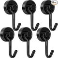 Tohoer Magnetic Hooks, Neodymium Magnets Hook Heavy Duty 30LBS with Rust Proof for Fridge, Refrigerator, Oven, Grill, BBQ, Key, Tools Holder, Utensil, Kitchen, Outdoor, Magnet for Hanging Wreaths by Tohoer