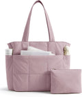 LIGHT FLIGHT Tote Bag for Women, 2-Pc Puffy Tote Bag Set with Compartments, Lightweight Large Shoulder Handbags for Travel by LIGHTFLIGHT