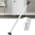Sliding Glass Door Lock & Door Stoppers Security Bar Keep Your Home Security, Adjustable Jammer with Interchangeable Caps & Rubber Tips, Ideal for Home, Apartment and Travel Protection,White 1Pack by LcokeiyGardening