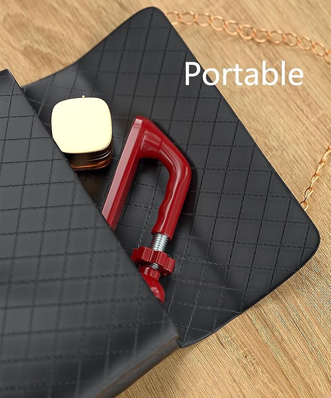 Portable Door Lock for Travel,​Door Stopper Security for Hotels/Apartments - Reinforced Locking Device for Extra Safety for Women, Solo Travelers & Kids. (red) - Image 3