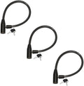 Child-Proof Refrigerator Lock for Kids & Adults - Lock for French Door Fridge and Cabinet (Regular, Black - 3 Pack Keyed Alike) by UrbanAugust