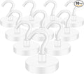 Magnetic Hooks Heavy Duty Cruise Essentials 120LBS Strong Magnets | Metal Hooks for Cruise Cabins Industrial Strength Outdoor Hanging Brackets Magnets Hook Perfect Items on Cruise Ships 10Pcs by MIKEDE