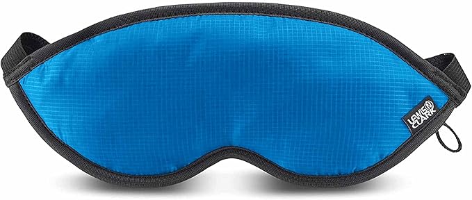 Lewis N. Clark Comfort Sleep Mask | Eye Mask for Travel | Comfortable & Breathable | Light Blocking & Adjustable | Light Blue by LewisNClark