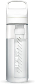 LifeStraw Go Series – BPA-Free Water Filter Bottle for Travel and Everyday use removes Bacteria, parasites and microplastics, Improves Taste, 22oz; Clear | Plastic Water Filter Bottle for Travel and Everyday use removes Bacteria, parasites and micropla... by LifeStraw