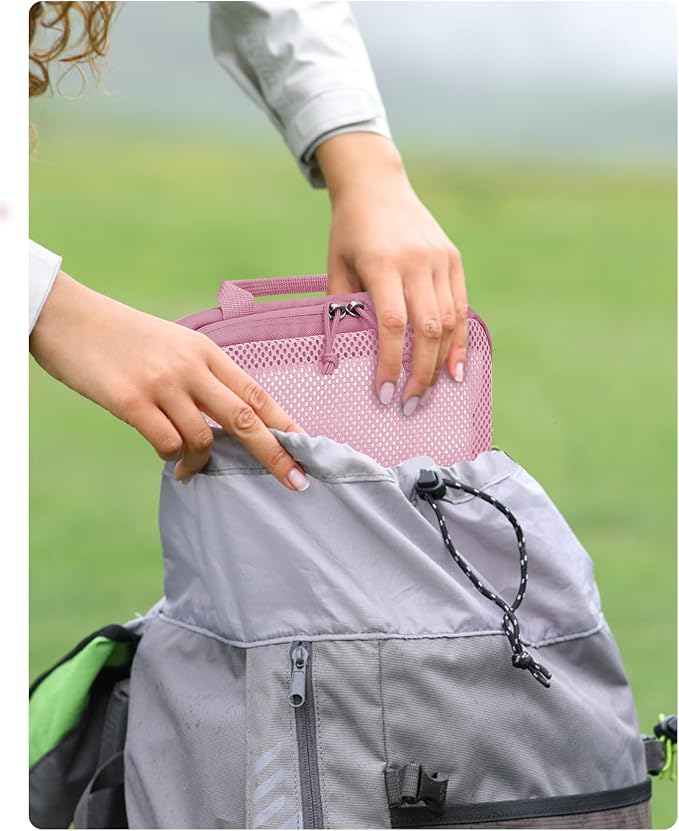ECOHUB 4 Set Compression Packing Cubes for Travel Essentials, Suitcases Organizer Bags with Tag, Travel Bags Organizer for Luggage, Dusty Rose-Compress - Image 8