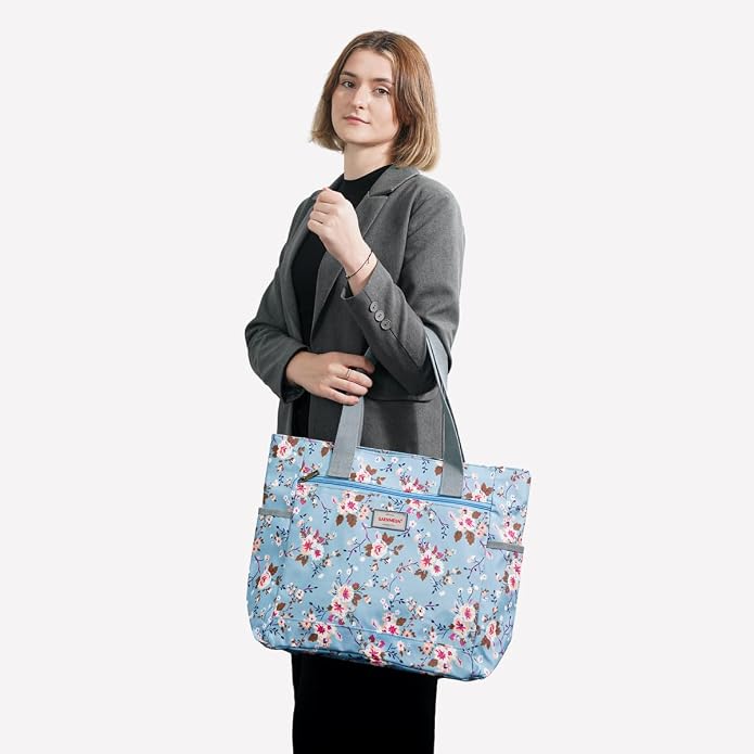 GAENMESN Women's Lightweight Waterproof Tote Bag Durable Designer Handbag with Zipper Travel Commute Everyday Use - Image 2