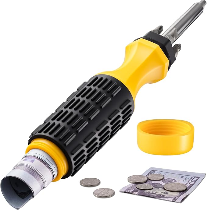 NiHome Screwdriver Diversion Safe Hidden Compartment Cash Storage | Secret Stash Container To Hide Money And Small Items, Realistic Safe In Plain Sight For Travel Toolbox Home Security by NiHome