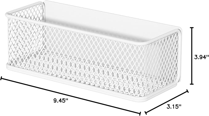Magnetic Shelf Fridge Basket Bin for Whiteboard Washer Dryer Locker Cabinet | No Drilling Or Tools Needed, Reusable Magnet Organizer Classroom Office Home Kitchen Laundry Storage Rack Container Holder - Image 8