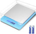 Digital Food Scale for Food Ounces and Grams，YONCON 3000g/0.1g Accuracy Multifunctional Kitchen Scale for Cooking, Baking | Small Size for Easy Storage | 2 Trays，Tare Function by YONCON