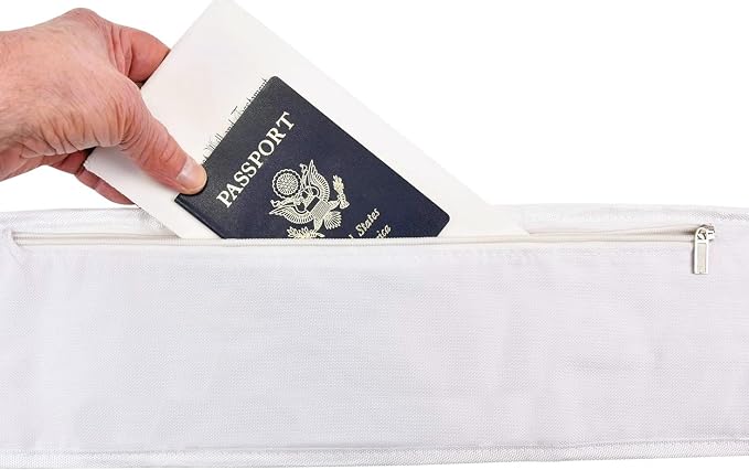 Generic Ihram Belt for Hajj and Umrah - Adjustable Size with Front Pockets and Zippered Compartments - Image 5