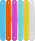 Cllayees 6 Pcs Travel Toothbrush Case Holder, Breathable Portable Toothbrush Container, Multiple Color Clear Toothbrush Holder for Home Trip Camping by Cllayees