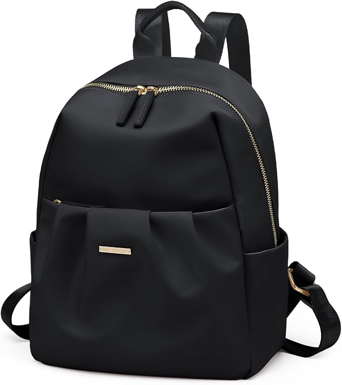 Backpack for Women, Small Cute Backpack Purse Lightweight Casual Daypack Backpack for Travel Mini Backpacks for Ladies College Work,9.7Inch,Black by GOLFQUALITY
