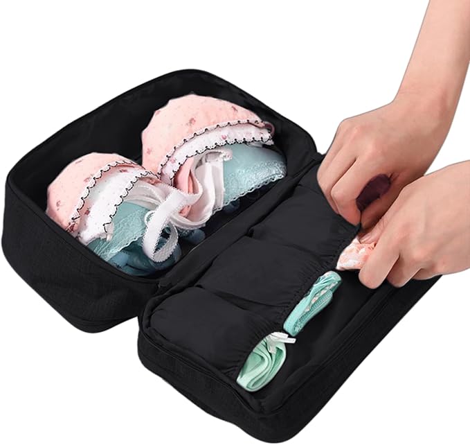 Portable Underwear Bra Storage Bag Waterproof Travel Organizers Multi-Layer Toiletry Packing Cube - Image 6