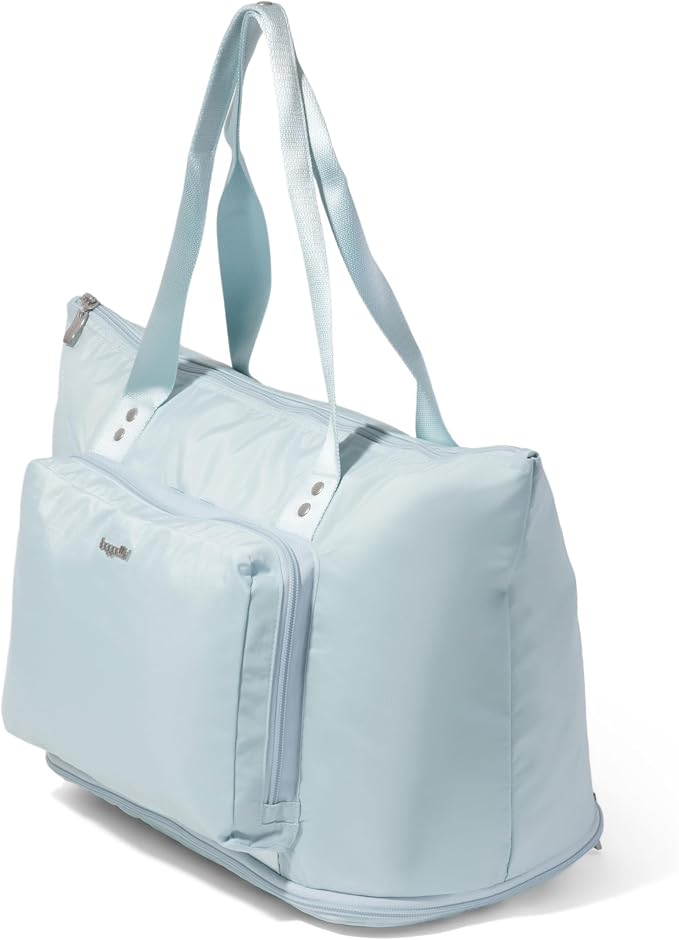 Baggallini Carryall Expandable Lightweight Travel Tote 22" Packable Folding Compact Nylon Washable Weekender w/Luggage Sleeve - Image 6