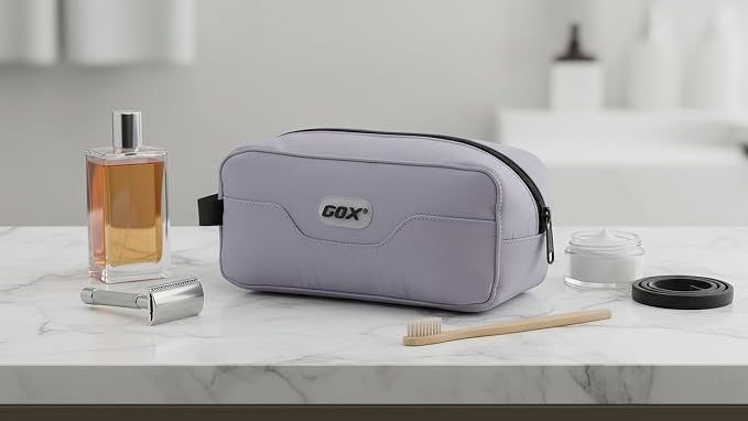 GOX Travel Toiletry Bag Dopp Kit Case for Men Multifunction Packing Organizer Pouch (Lavender purple) - Image 6