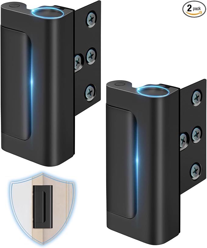 Door Reinforcement Lock for Front Door Child Proof Top of Door Safety Latch | Front Door Locks for Kids Safety Withstand 800 Lbs, High Home Security Night Guardian Top Flip Door Safety Locks from Inside by WINONLY
