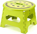 9 Inch Cute Folding Step Stool for Kids, with Handle, Kiwi Green | Foldable Step Stool, Heavy Duty, Lightweight, Non-Slip, for Toddler/Adults, for Kitchen Bathroom Outdoor, Sturdy Collapsible by ACSTEP