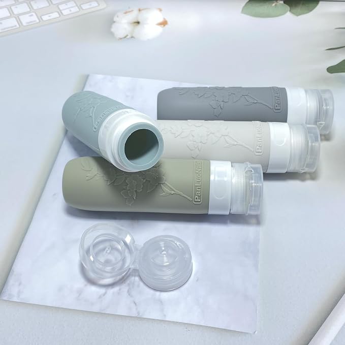 Silicone Travel Bottles for Toiletries, TSA Approved Leak-Proof Toiletry Containers for Airplane & Vacation - Image 4
